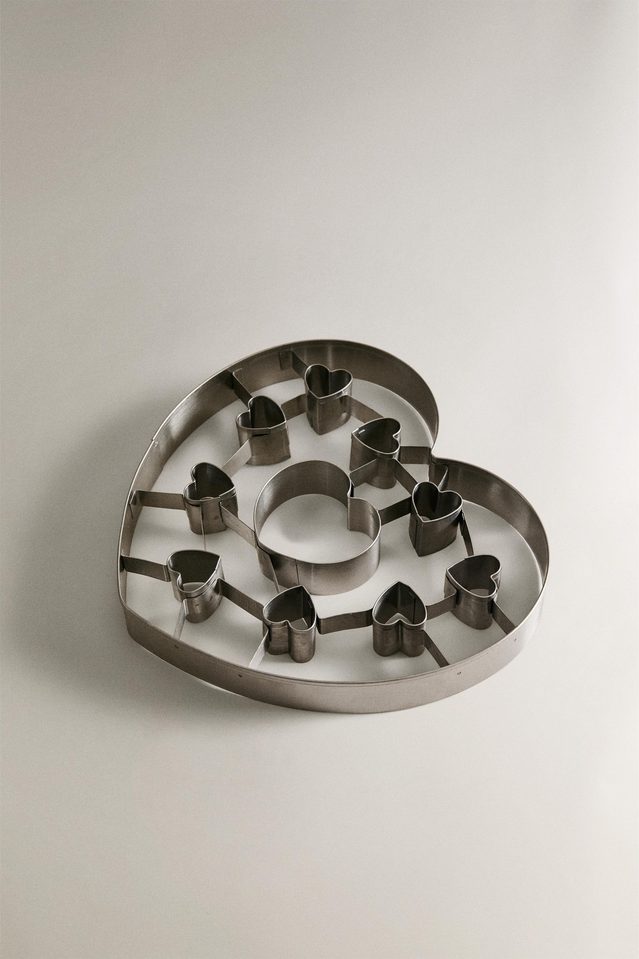 MOULE À PÂTISSERIE CŒURS EN ACIER